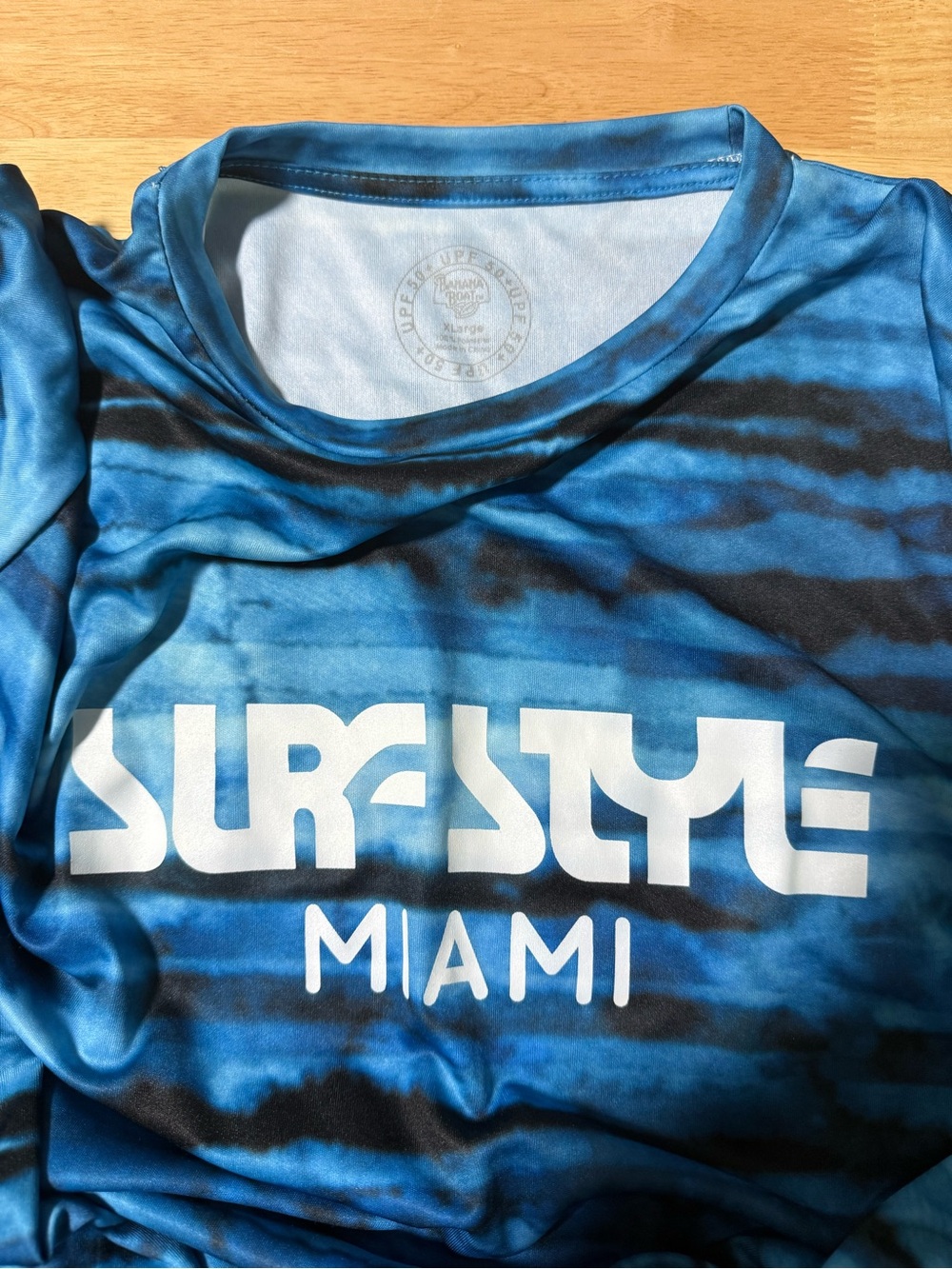 Surf Style Miami Ocean Wave Long Sleeve UPF50 Mens XL - Picture 4 of 5